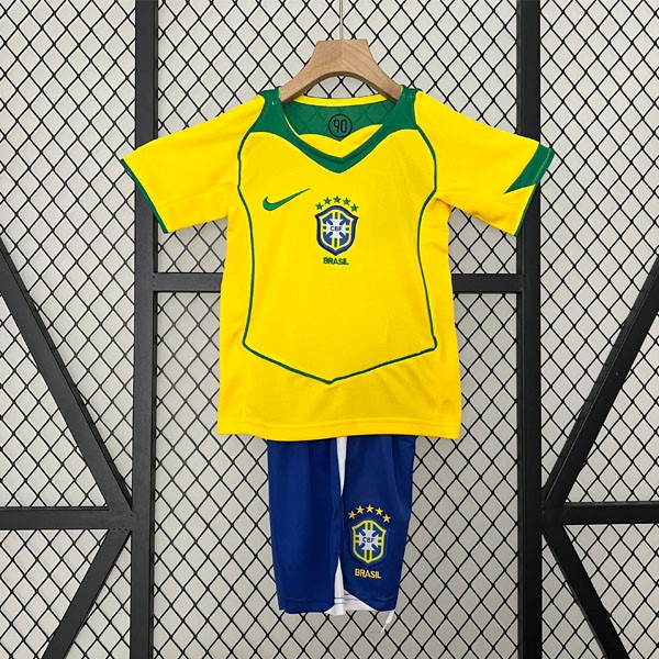 Camiseta Brasil 1ª Niño Retro 2004